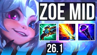 ZOE vs LEBLANC (MID) | 46K damage | KR Challenger | 26.1 - YouTube