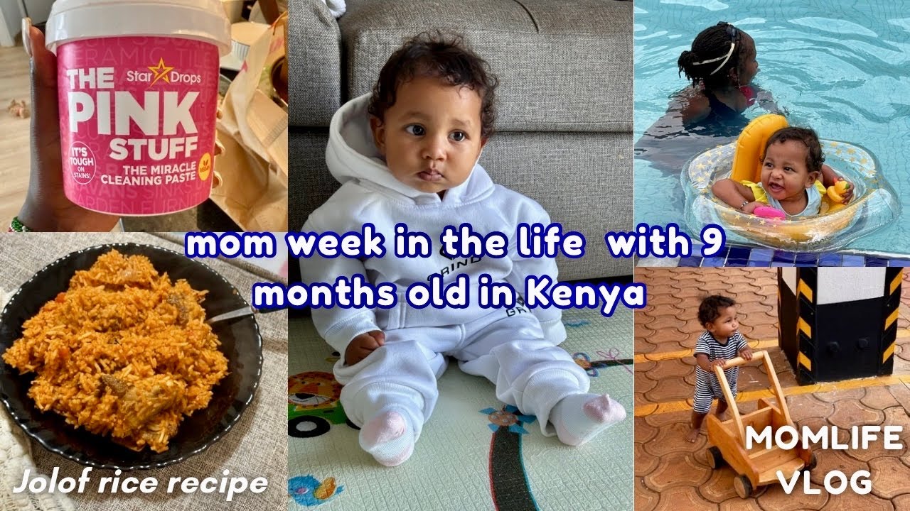 Mom week in the  life with a 9 months old/Life in my 20's /motherhood chaos/ Jolof rice recipe 