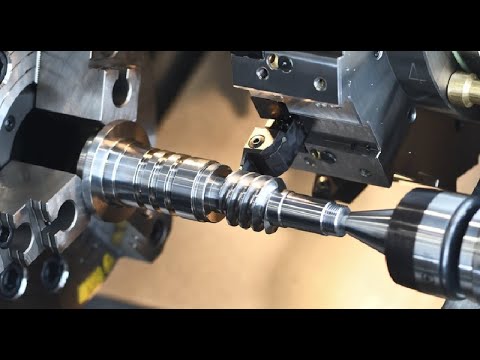 Amazing with CNC Mill Turn Cutting Process Machining - YouTube