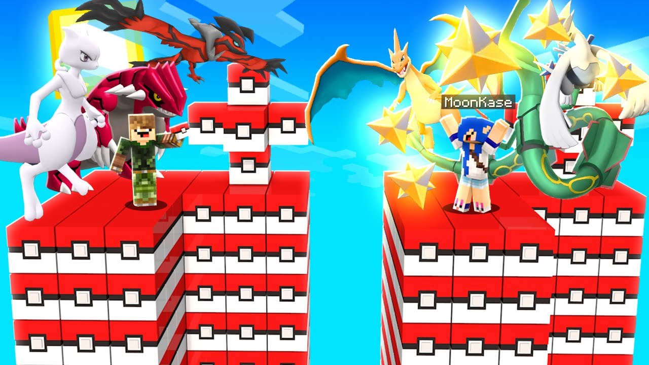 36 MIL MAX REVIVE vs 6 POKEMONS LENDÁRIOS | MINECRAFT ILHA LUCKY BLOCK POKÉMON