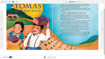 TOMAS & HIS SONS story EASY audio read along aloud ESL kids english WONDERS McGraw grade 4 subtitles