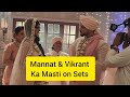 Mannat Serial Actor Adnan Khan &amp; Ayesha Singh Back To Back Masti On Set | Vikrant &amp; Mannat | Ayesha 