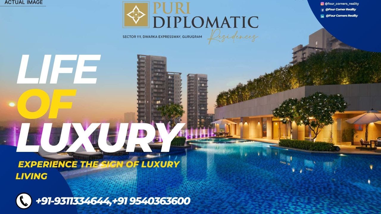 You WON'T BELIEVE the Amenities at Puri Diplomatic Residences in Dwarka Expressway