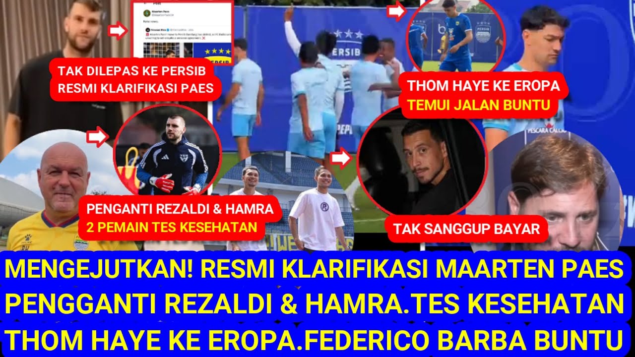 😱Официальное разъяснение Паэса. Замена Резальди и Хамры. Медицинский осмотр двух игроков. Хэйе в ...