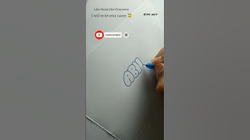 How to write ABHI in bubble letters #tutorial #shorts #fyp