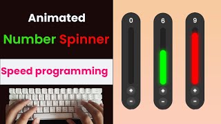 Easy SPEED UP CODING Animated Number Spinner - (ASMR)