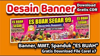 Desain Banner Es Buah Part 2 [ Free Download CDR]