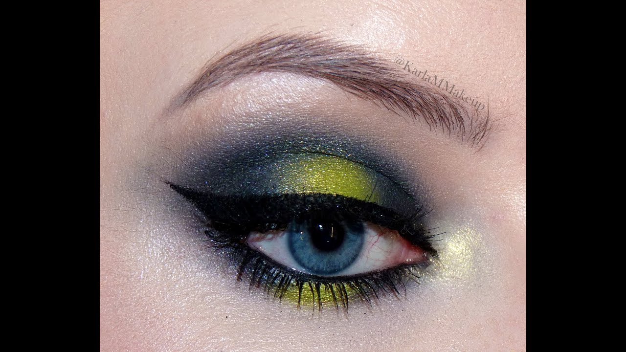 Lime Pop Dramatic Edgy Halo Eye Makeup Tutorial YouTube