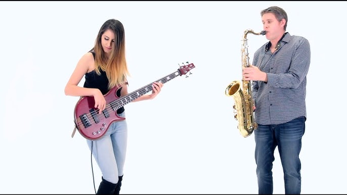 Isn't She Lovely - Stevie Wonder - Bass & Saxophone Cover - BriansThing &  Anna Sentina 