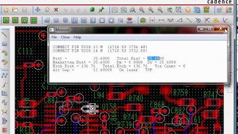 Find distance between two points in Allegro PCB