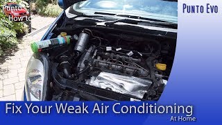 How To Recharge your Car’s Air Conditioning System at Home Fiat Punto Evo, Panda, 500, Abarth screenshot 4