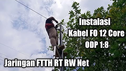 Pemasangan Kabel Feeder & ODP [Internet via Fiber Optik RT RW Net]