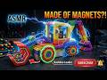 How to Make a Realistic Backhoe Loader with Magnetic Balls #magnetart #backhoeloader  #asmr