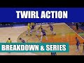 Twirl action basketball stagger  breakdown  playbook series