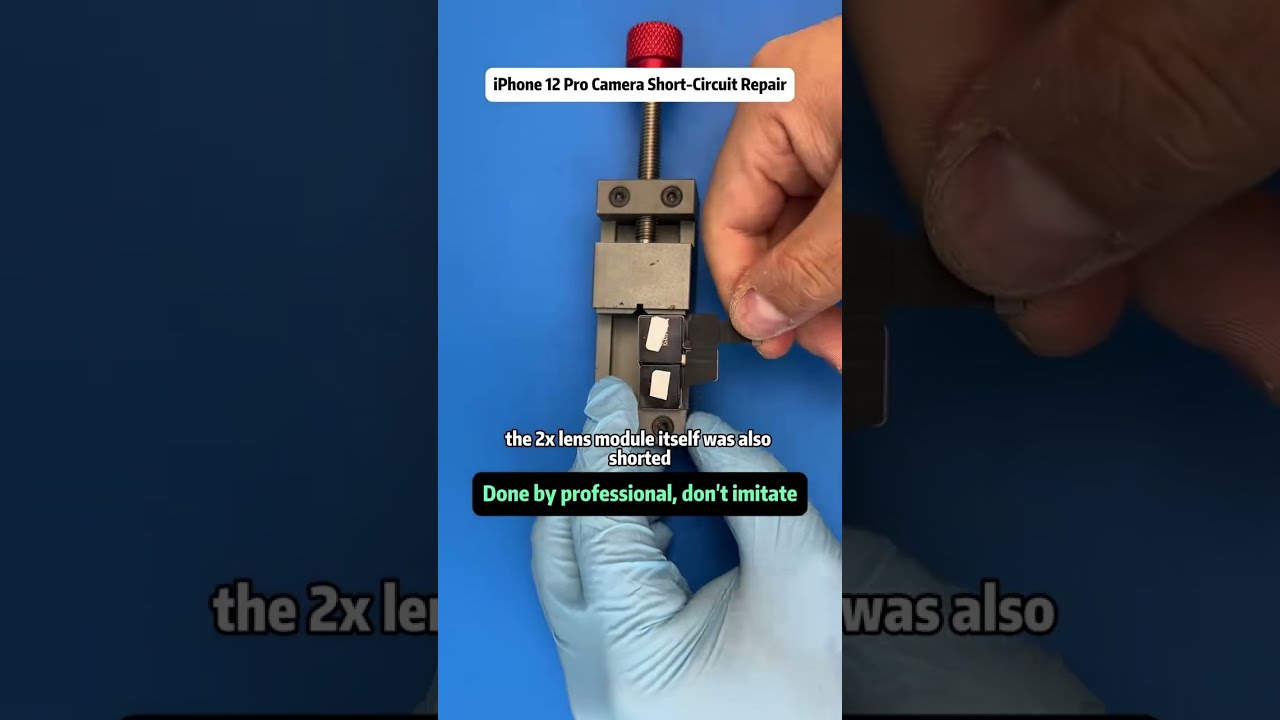 iPhone 12 Pro Camera Short-Circuit Repair  Fixing a 2x Lens Failure and Battery Replacement 
