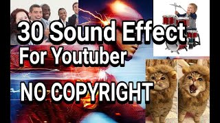 30 sound effects Efek suara Buat Edit No copyright 2021 part 1