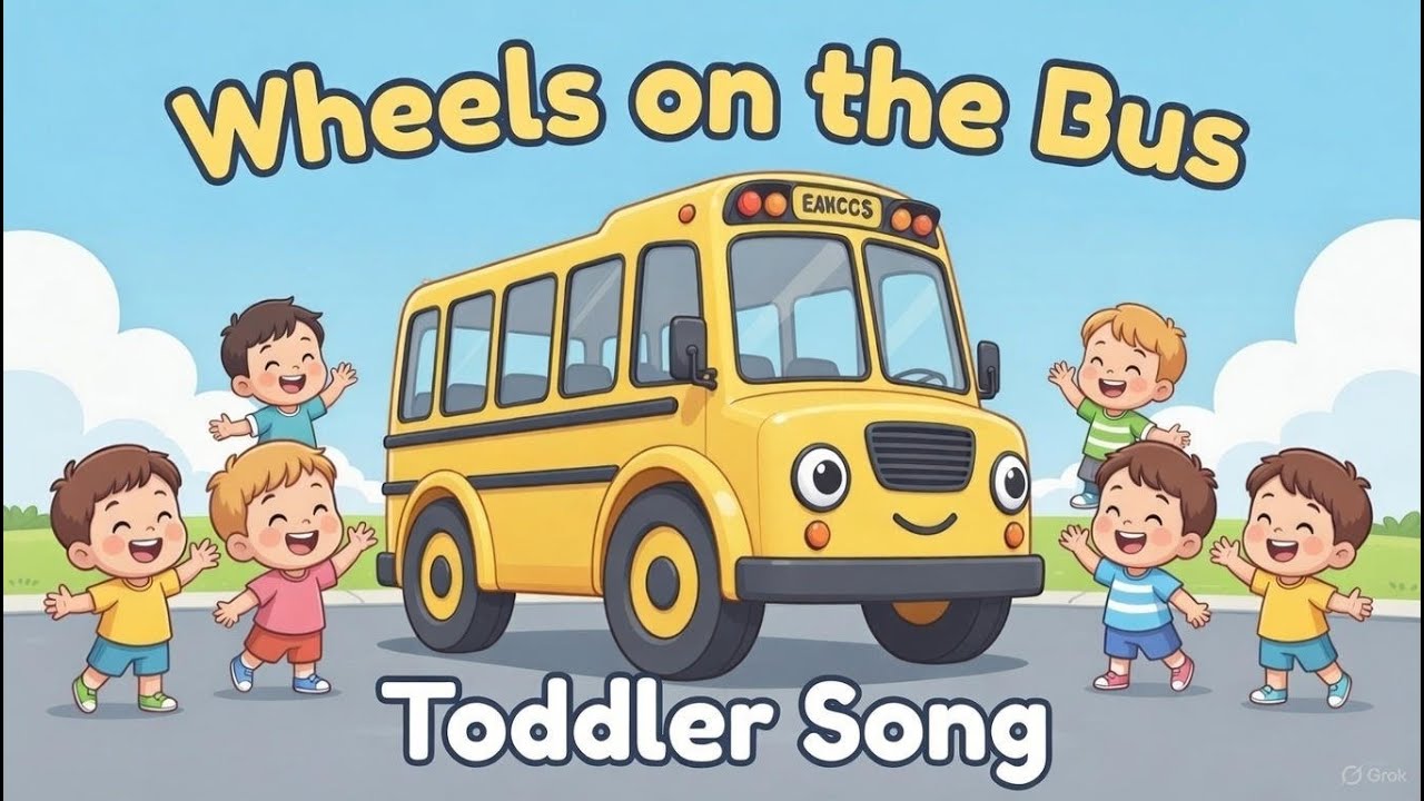 Wheels on the Bus 🚌 | Toddler Bus Song 