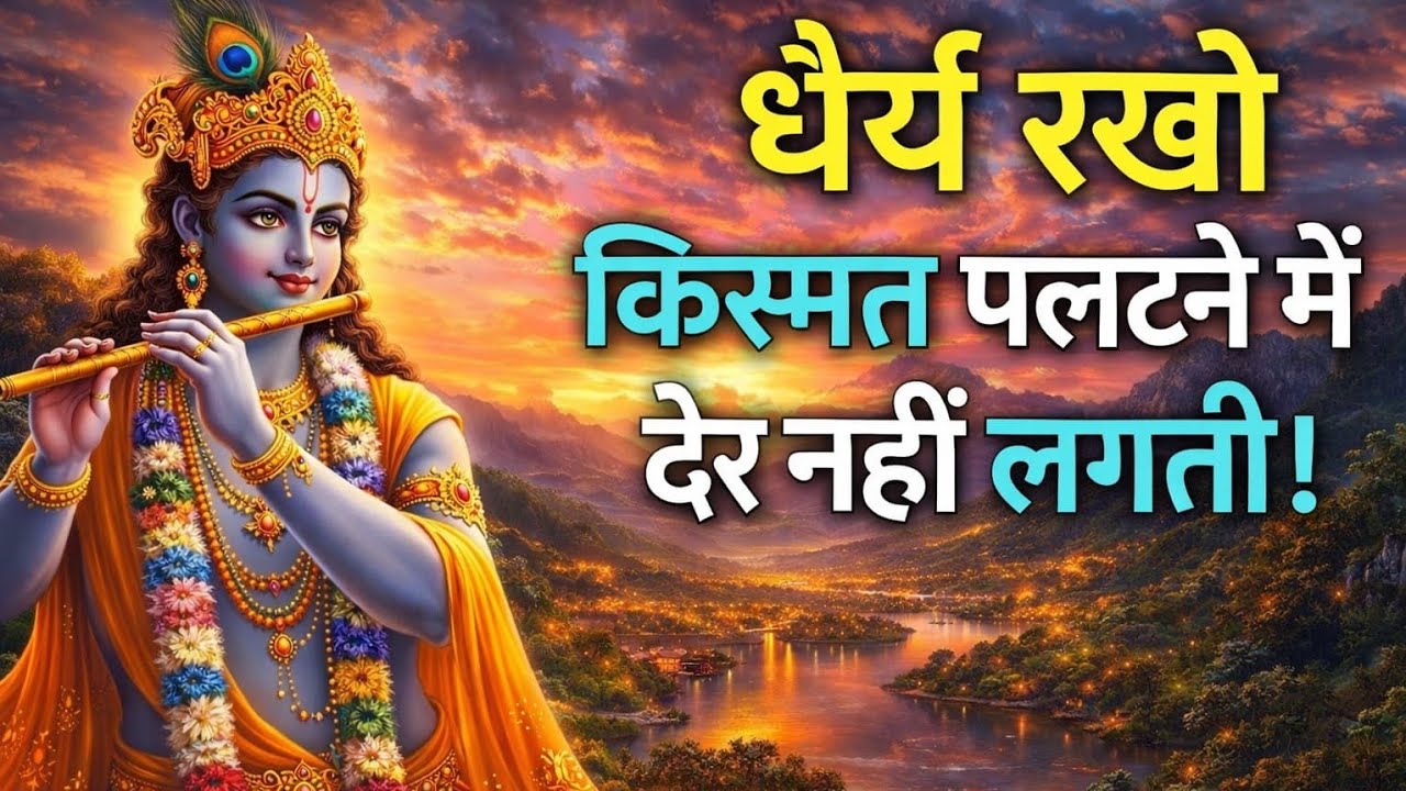 धैर्य रखो किस्मत को पलटते वक्त नहीं लगता| Krishna Motivational Speech |Krishnavani#krishnamotivation