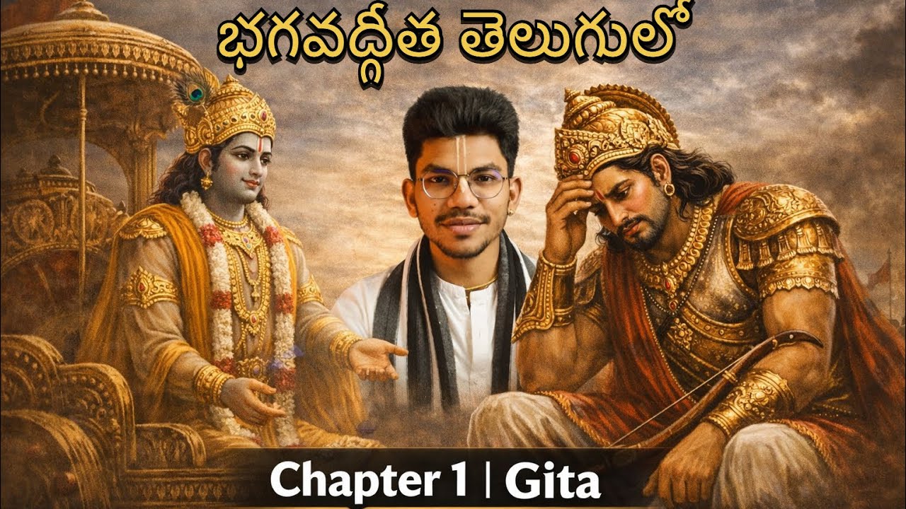భగవద్గీత తెలుగు || Why Arjuna Refused to Fight? || Bhagavad Gita Chapter 1 (25–35)