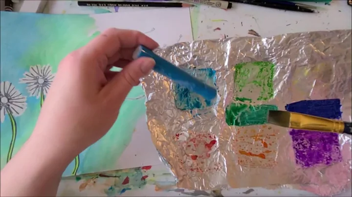Dandelion Puffs Part 2 - painting