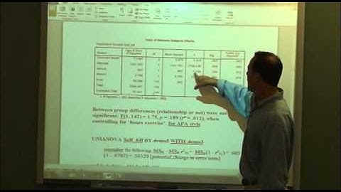 Class 07 - Part 1 of 2: Multivariate Analysis: Dr. Dale Glaser Class 07 - Part 1 of 2