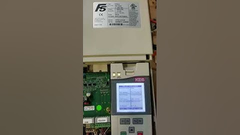 TEST RUN - KEB F5 Elevator Drive - 16F5A1G-RLBB