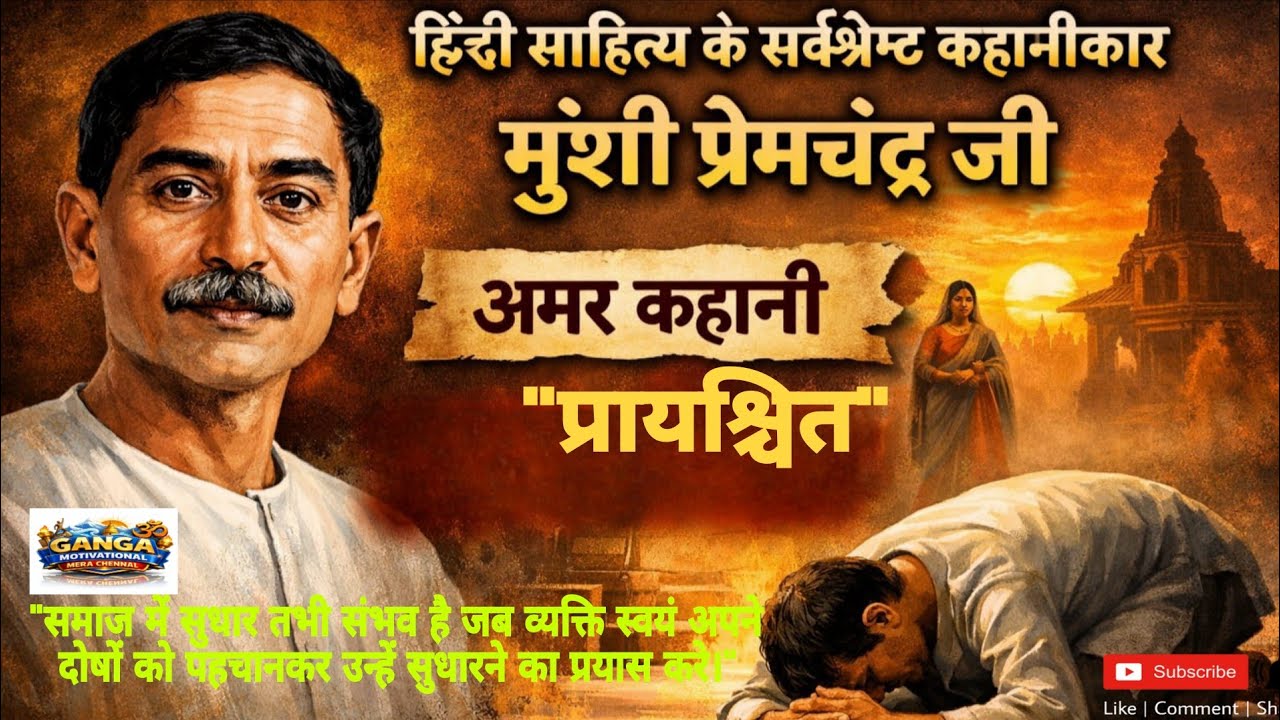 मुंशी प्रेमचंद की प्रसिद्ध कहानी :-“प्रायश्चित”