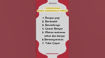 Thumbnail of 7 kebiasaan Anak Indonesia Hebat