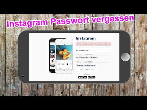 Instagram Passwort vergessen - Instagram Passwort zurücksetzen & ändern Anleitung