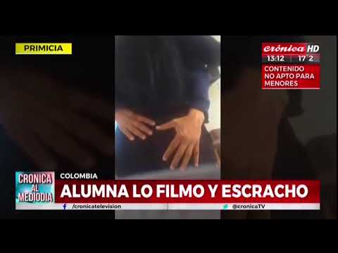 Escrachan a profesor acosador de universidad en Colombia