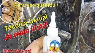 TIRE PARAFUSO QUEBRADO DO MEIO DO MOTOR SEM PRECISAR ABRIR *dica de mestre*