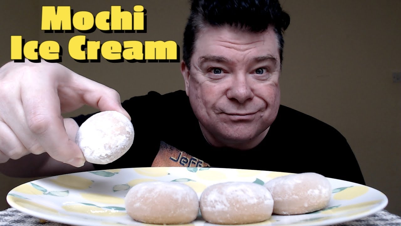 ASMR Eating Caramel Mochi Ice Cream YouTube