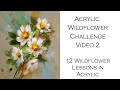 Week 2: Acrylic Wildflower Painting Challenge