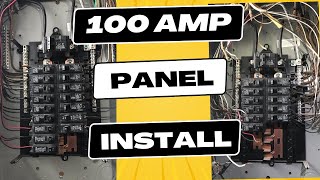 How to wire a 100 amp service panel. ,  2020 National Electrical Code compliant