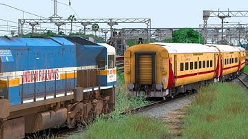 WDP4D SHUNT ICF UTKRISHT EXPRESS TRAIN | BUMPY RAILROAD | RAILWORKS SIMULATOR | NTG GAMING