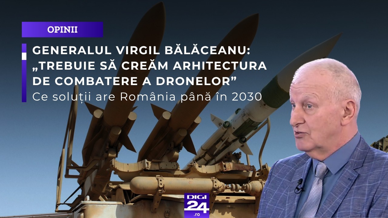 Generalul Virgil Bălăceanu: „Este esențial să dezvoltăm o strategie pentru combaterea dronelor”