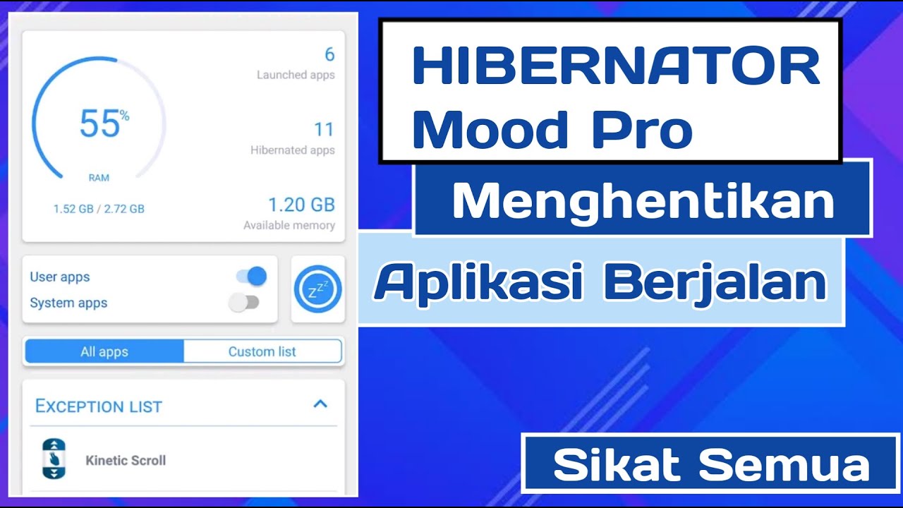HIBERNATOR PRO Menghentikan Aplikasi Berjalan di Android YouTube