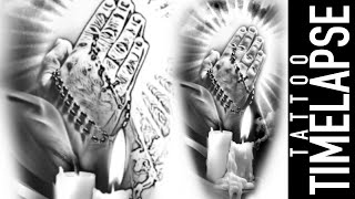 Praying Hands - Religious - TATTOO TIMELAPSE