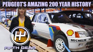 AD  Vicki explores the 200 years of Peugeot history | Fifth Gear
