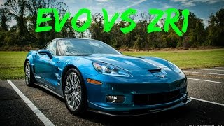 Evo 9 FP Black (630 WHP) vs ZR1 (642 WHP)