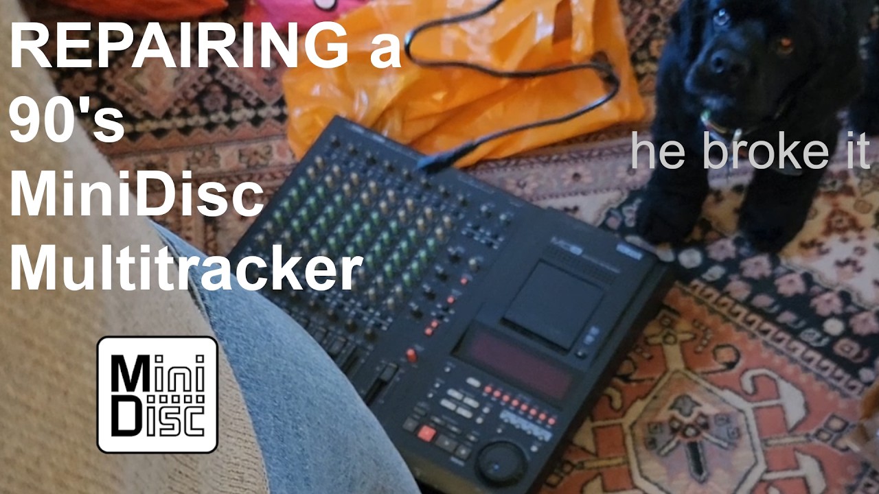 Repairing a 90's MiniDisc Multitrack Recorder (Yamaha MD8) - YouTube