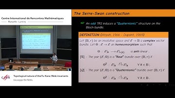 Giuseppe De Nittis : Topological nature of the Fu-Kane-Mele invariants