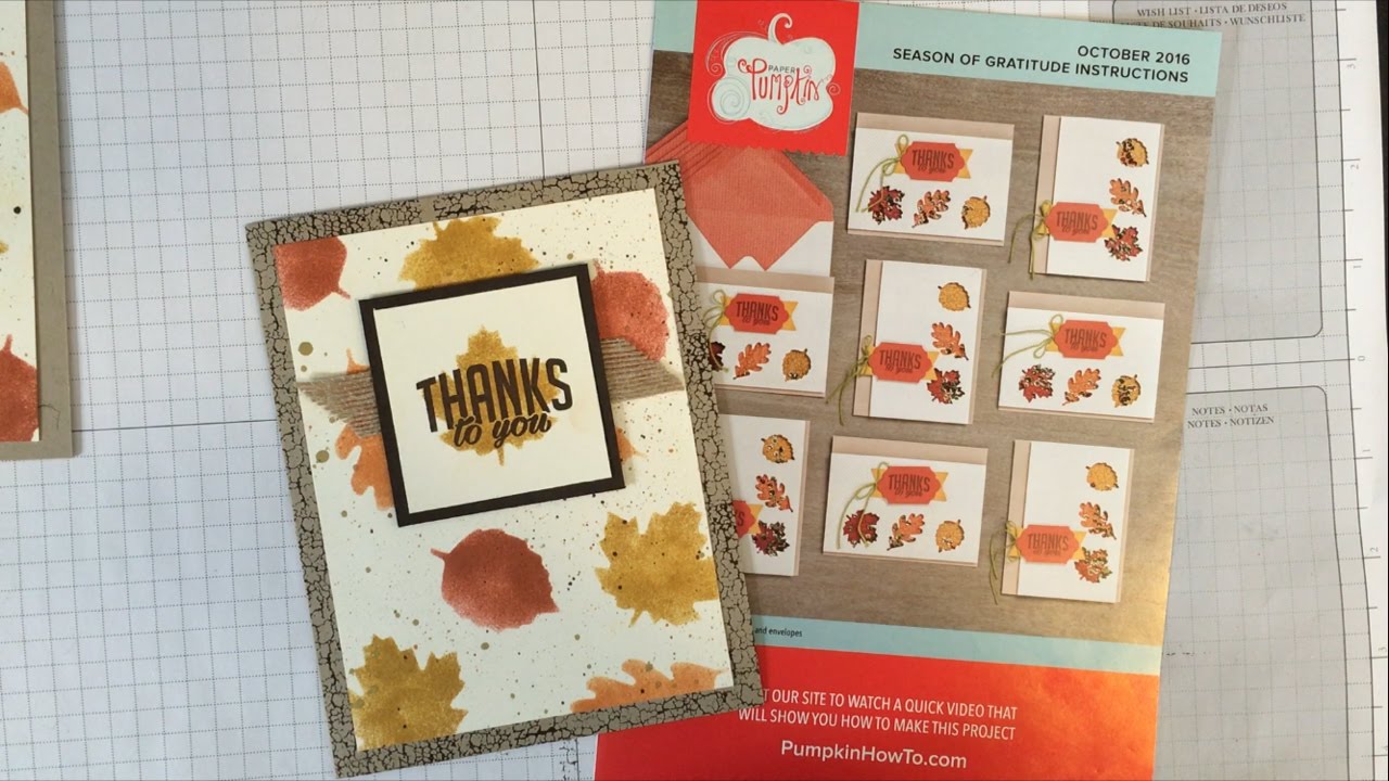Alternate Card Idea #6: October 2016 Paper Pumpkin Kit Season of ...