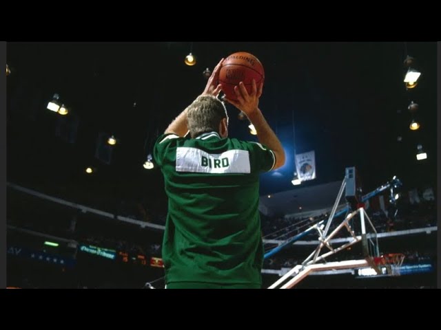 Larry Bird Wins 1988 3-Point Contest without taking off his Warm-Up Jacket!, There's a reason they call him Larry Legend! ☘️🏀🐥, By Shot Science  Basketball