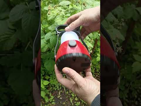 Светильник LED CLR 8W 6500K 3/10H 100/700L bat: 3.7V 2A DIM Red Ny95001237, видео 1