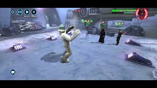 Swgoh - 3v3 counter - Wampa vs EP/Mara/SK