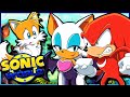 Tails, Knuckles and Rouge Play Sonic World