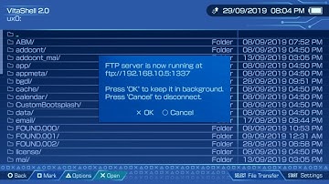File Transfer Over FTP On Jailbreak PSVITA/PSTV