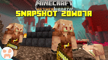PIGLINS & HOGLINS! | Minecraft 1.16 Nether Update Snapshot 20w07a