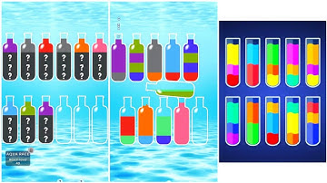 Water Sort Puz Color Gameplay 11 , Android Games ios Walkthrough Simulator Think Brain Puzzle